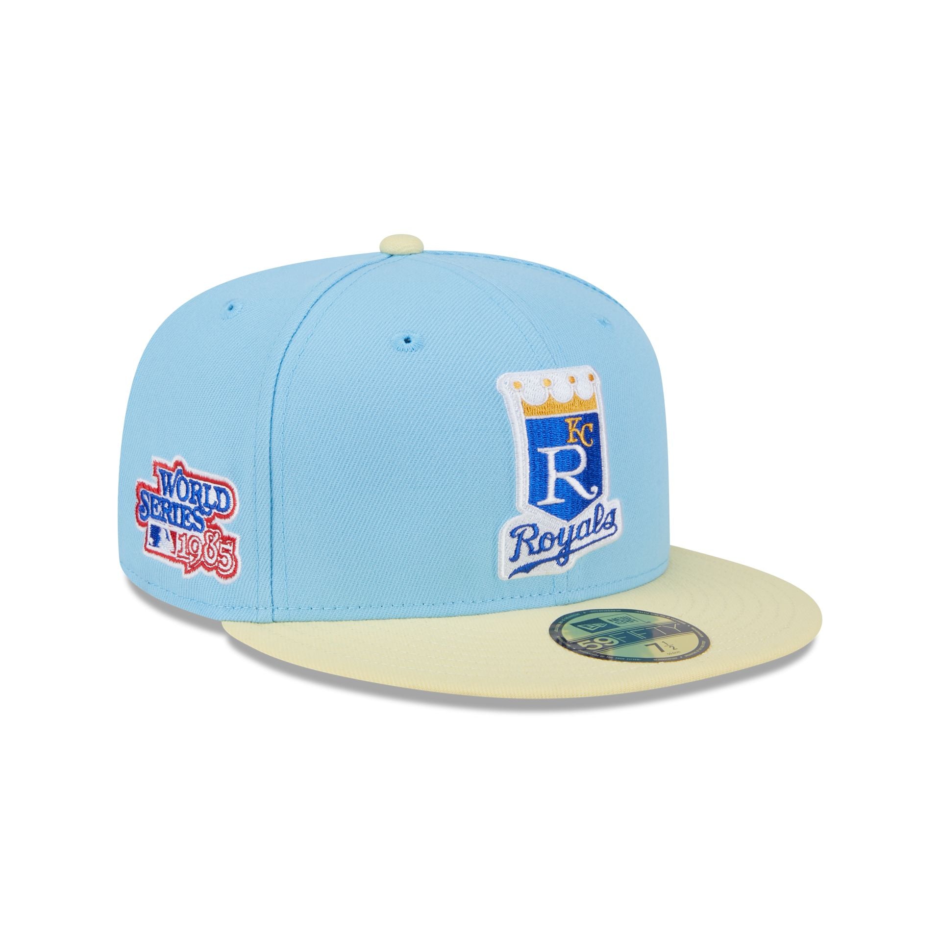 NEW ERA KANSAS CITY store ROYALS 2015 WORLD SERIES CHAMPIONS AIR FORCE BLUE UV 59FIFTY