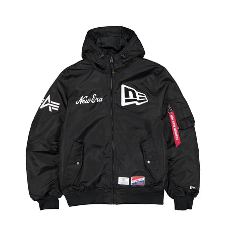 Alpha Industries x New Era Cap L-2B Hooded Bomber Jacket Black