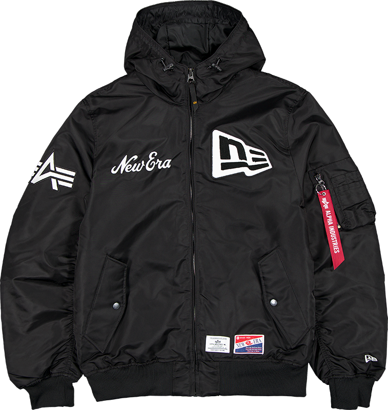 Alpha Industries x New Era Cap L-2B Hooded Bomber Jacket Black