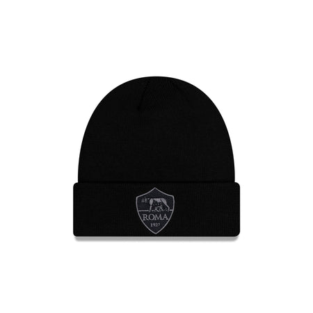 AS Roma Black Cuff Knit Hat