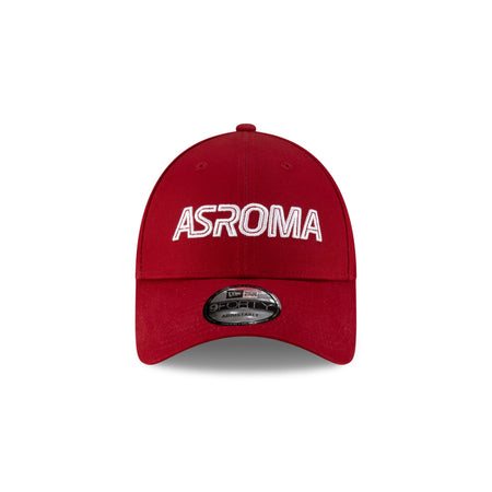 AS Roma Red Wordmark 9FORTY Adjustable Hat