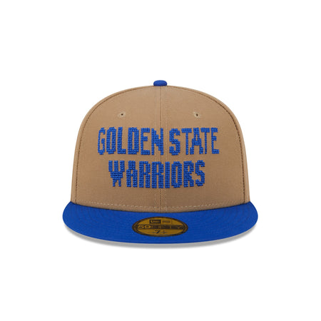 Golden State Warriors Classic 8-Bit Wordmark 59FIFTY Fitted Hat