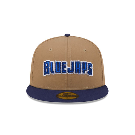 Toronto Blue Jays Classic 8-Bit Wordmark 59FIFTY Fitted Hat