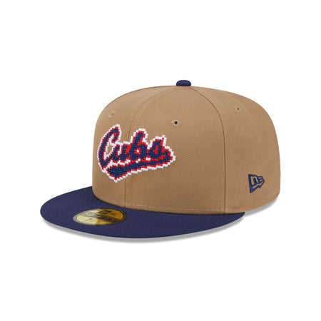 Chicago Cubs Classic 8-Bit Wordmark 59FIFTY Fitted Hat