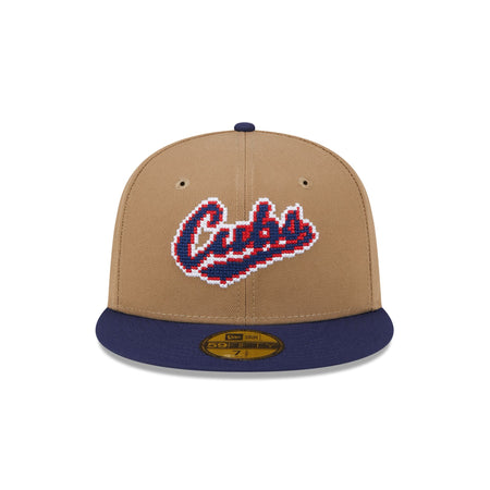 Chicago Cubs Classic 8-Bit Wordmark 59FIFTY Fitted Hat