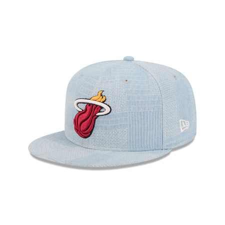 Miami Heat Denim Patchwork 9FIFTY Snapback Hat