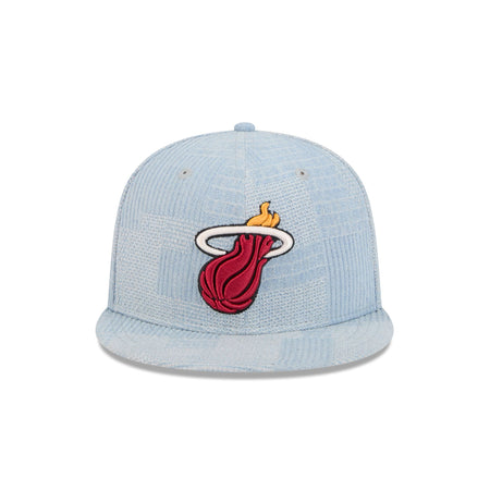 Miami Heat Denim Patchwork 9FIFTY Snapback Hat