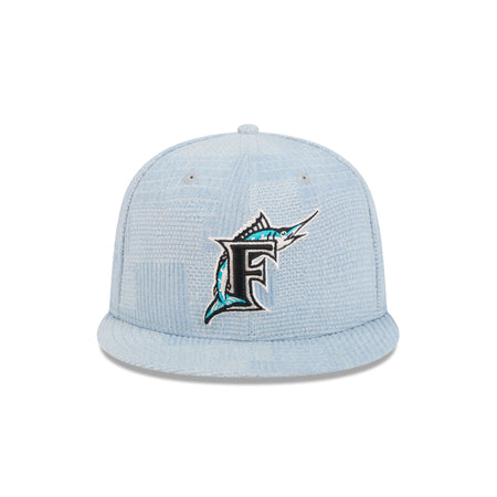 Miami Marlins Denim Patchwork 9FIFTY Snapback Hat