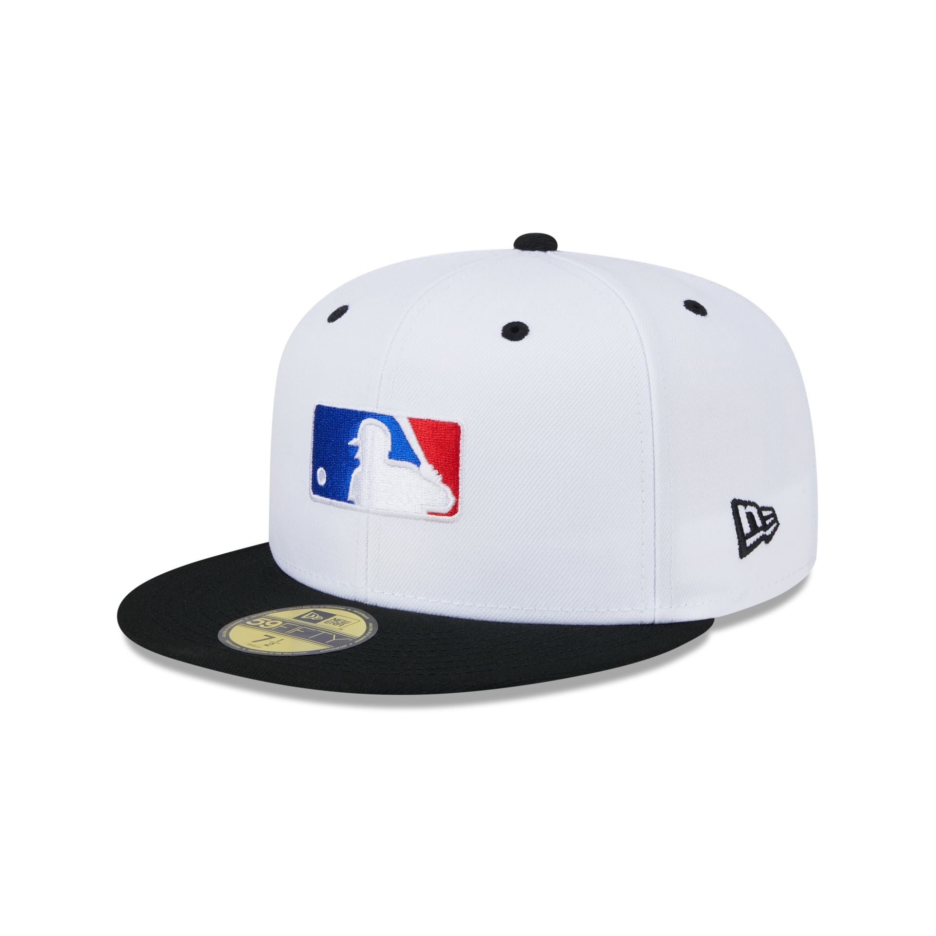 Mlb logo fitted hat online