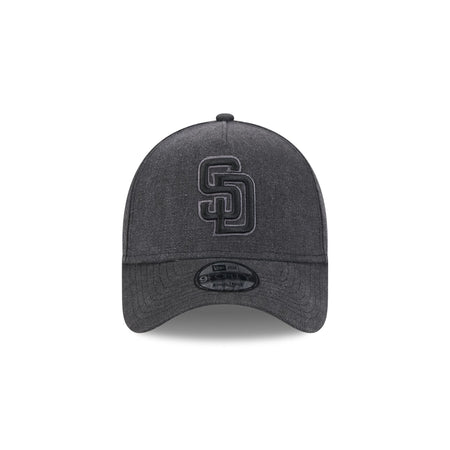 San Diego Padres Logo Essentials Black 9FORTY A-Frame Snapback Hat