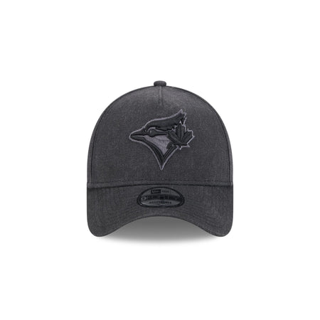 Toronto Blue Jays Logo Essentials Black 9FORTY A-Frame Snapback Hat