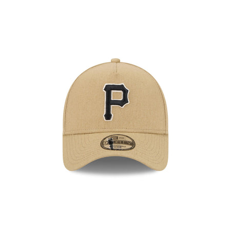 Pittsburgh Pirates Logo Essentials Khaki 9FORTY A-Frame Snapback Hat