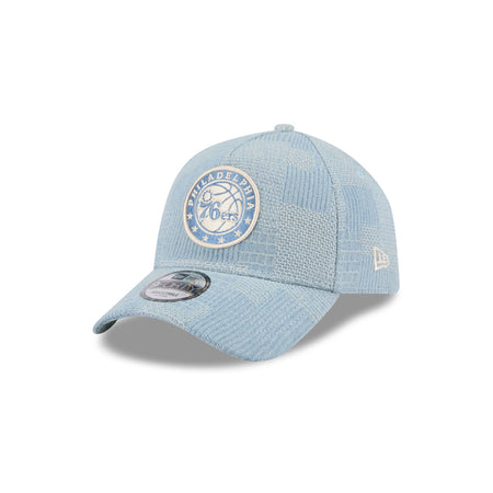 Philadelphia 76ers Logo Essentials Denim 9FORTY A-Frame Snapback Hat