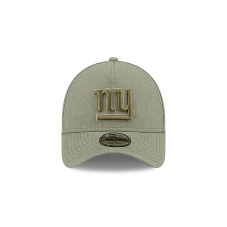 New York Giants Logo Essentials Olive 9FORTY A-Frame Snapback Hat