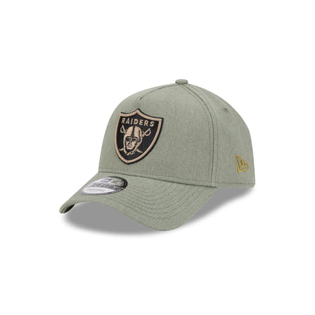 Las Vegas Raiders Logo Essentials Olive 9FORTY A-Frame Snapback Hat