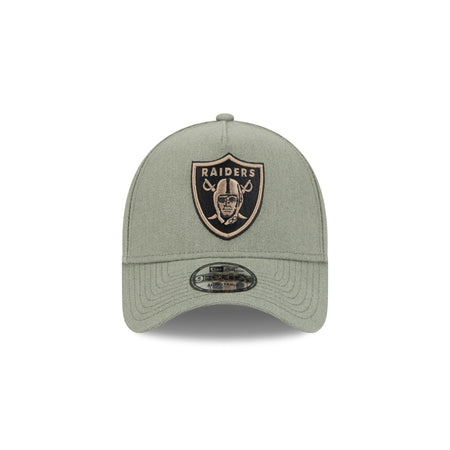 Las Vegas Raiders Logo Essentials Olive 9FORTY A-Frame Snapback Hat