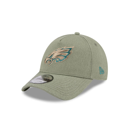 Philadelphia Eagles Logo Essentials Olive 9FORTY A-Frame Snapback Hat