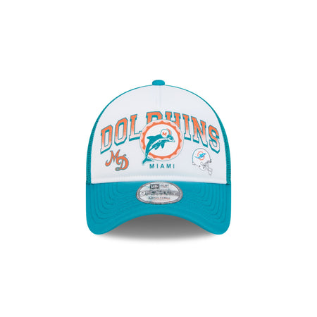 Miami Dolphins Sport Classics 9FORTY A-Frame Trucker Hat