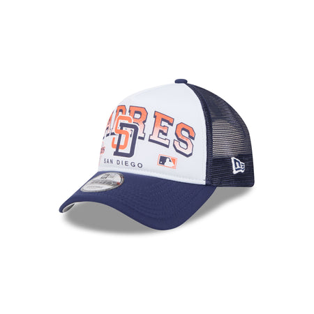 San Diego Padres Sport Classics 9FORTY A-Frame Trucker Hat