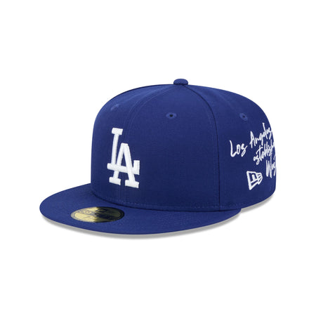 Los Angeles Dodgers Team Verbiage 59FIFTY Fitted Hat