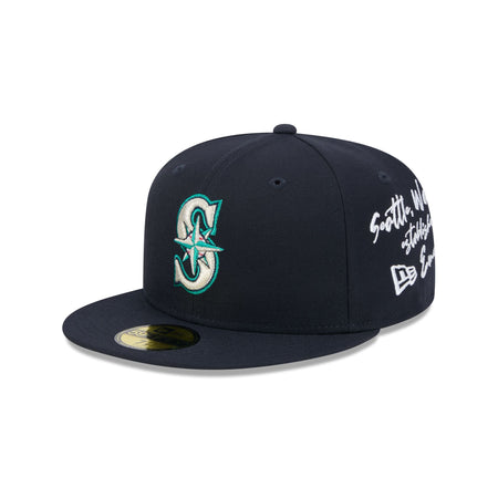 Seattle Mariners Team Verbiage 59FIFTY Fitted Hat