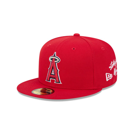 Los Angeles Angels Team Verbiage 59FIFTY Fitted Hat