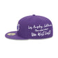 Los Angeles Lakers Team Verbiage 59FIFTY Fitted Hat