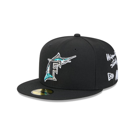 Miami Marlins Team Verbiage 59FIFTY Fitted Hat