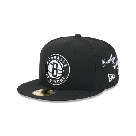 Brooklyn Nets Team Verbiage 59FIFTY Fitted Hat