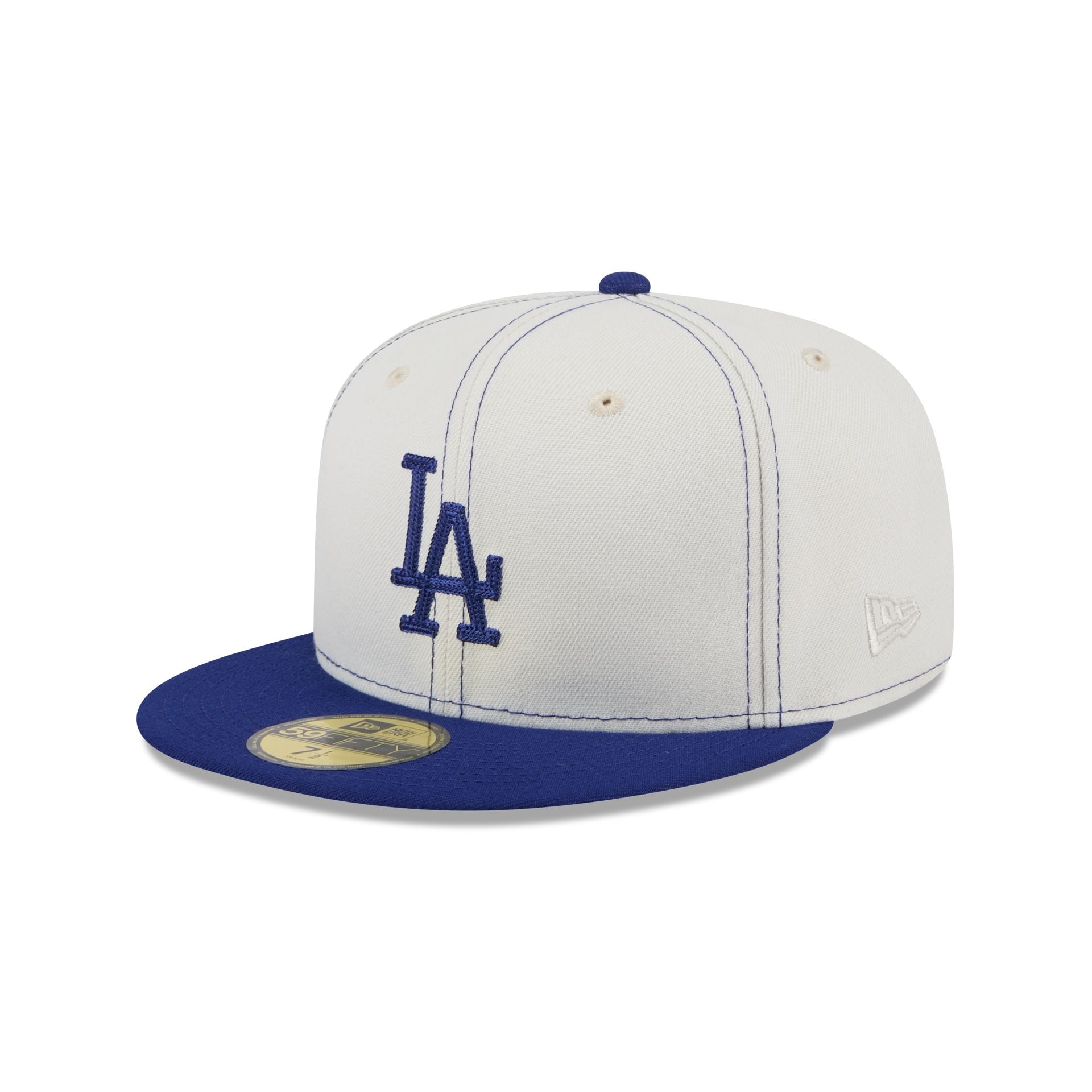 LA Los Angeles Dodgers Lids Hat Drop New Era Sea Fog 50th Patch Fitted popular 7 3/8