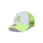 Atlanta Braves Hi Vis Doodle 9FORTY A-Frame Trucker Hat