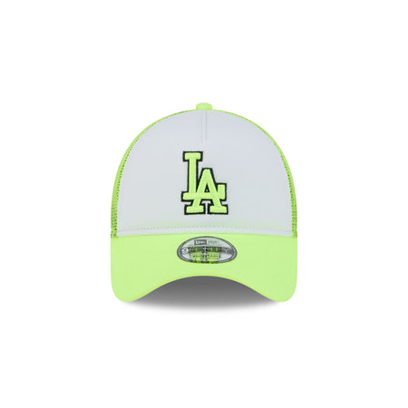 Los Angeles Dodgers Hi Vis Doodle 9FORTY A-Frame Trucker Hat