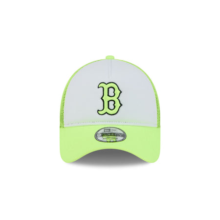 Boston Red Sox Hi Vis Doodle 9FORTY A-Frame Trucker Hat