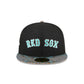 Just Caps Jacquard Visor Boston Red Sox 59FIFTY Fitted Hat