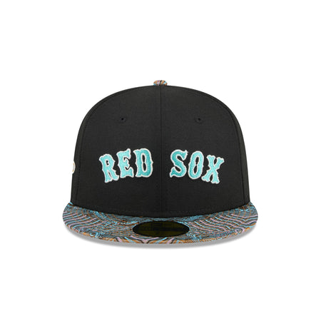 Just Caps Jacquard Visor Boston Red Sox 59FIFTY Fitted Hat