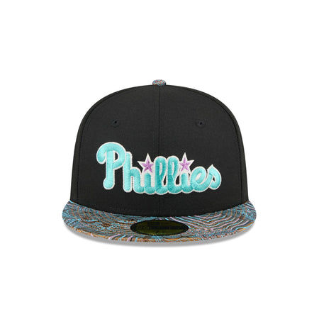 Just Caps Jacquard Visor Philadelphia Phillies 59FIFTY Fitted Hat