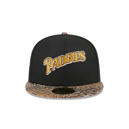 Just Caps Jacquard Visor San Diego Padres 59FIFTY Fitted Hat