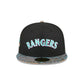 Just Caps Jacquard Visor Texas Rangers 59FIFTY Fitted Hat