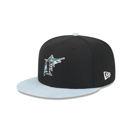 Miami Marlins Patch Denim 59FIFTY Fitted Hat