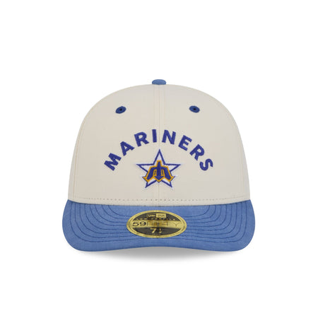 Seattle Mariners Vintage Stack Low Profile 59FIFTY Fitted Hat