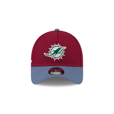 Miami Dolphins Cherry 9FORTY A-Frame Snapback