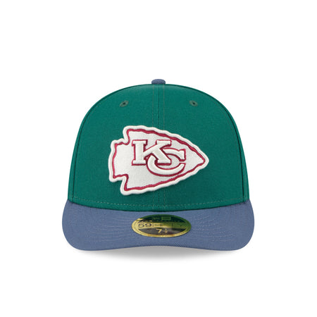 Kansas City Chiefs Green Gemstone Low Profile 59FIFTY Fitted