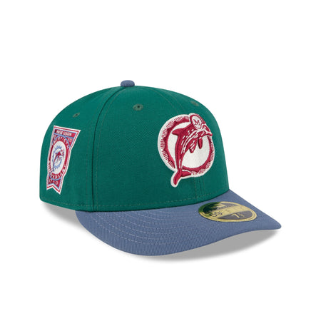 Miami Dolphins Green Gemstone Low Profile 59FIFTY Fitted