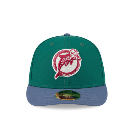 Miami Dolphins Green Gemstone Low Profile 59FIFTY Fitted