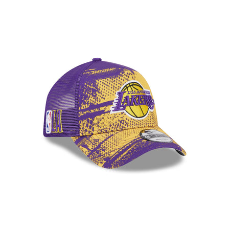 Los Angeles Lakers 2024 Tip-Off 9FORTY A-Frame Trucker Hat