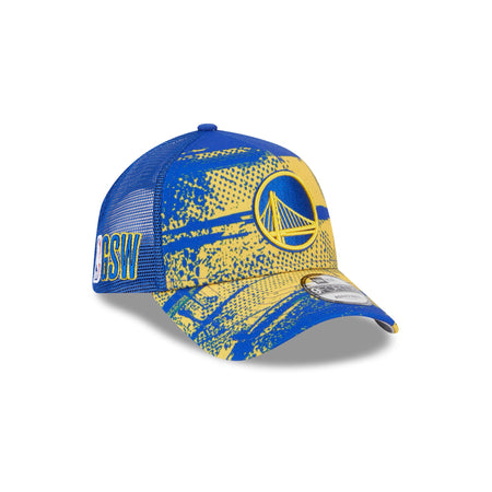 Golden State Warriors 2024 Tip-Off 9FORTY A-Frame Trucker Hat