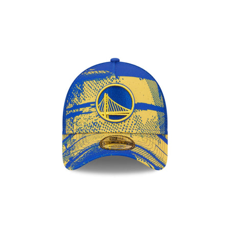 Golden State Warriors 2024 Tip-Off 9FORTY A-Frame Trucker Hat