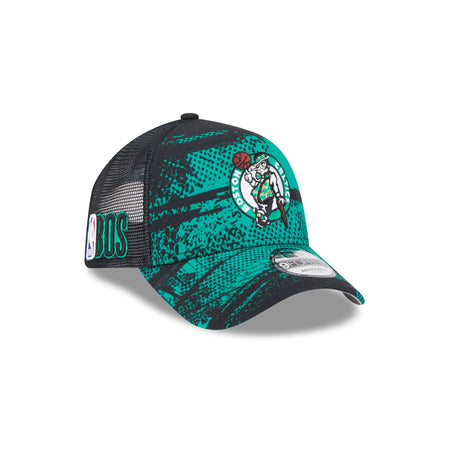 Boston Celtics 2024 Tip-Off 9FORTY A-Frame Trucker Hat