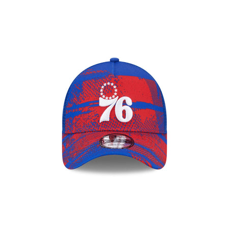 Philadelphia 76ers 2024 Tip-Off 9FORTY A-Frame Trucker Hat