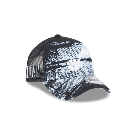 Utah Jazz 2024 Tip-Off 9FORTY A-Frame Trucker Hat